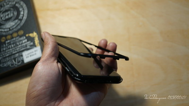 Ốp lưng nam châm Samsung S8 Luphie lưng kính trong
