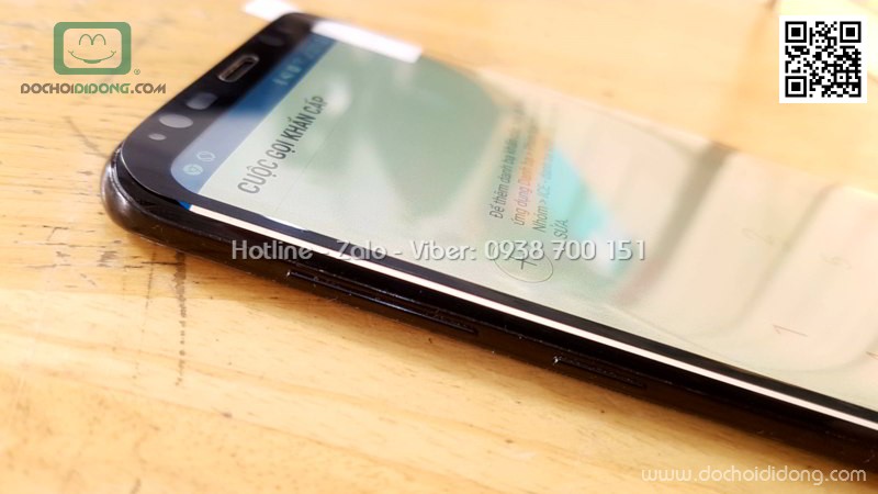 Miếng dán cường lực full màn hình Samsung S8 Plus full keo