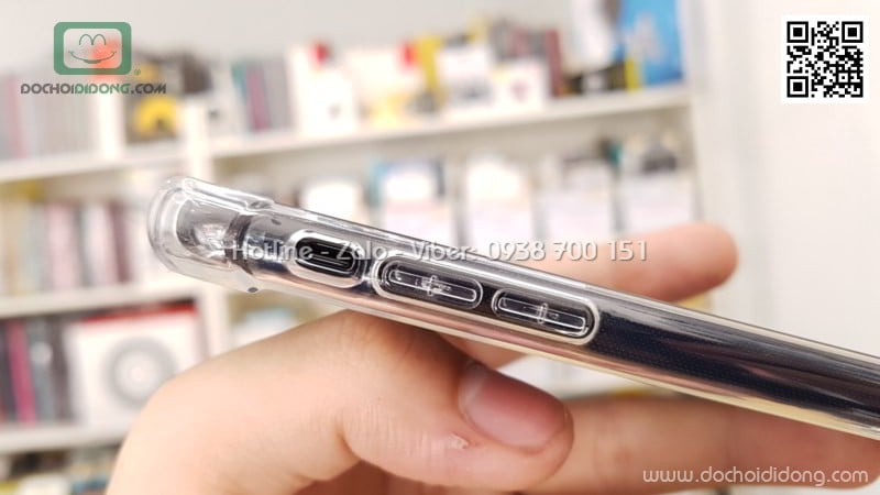 Ốp lưng iPhone X XS Zacase dẻo trong chống sốc