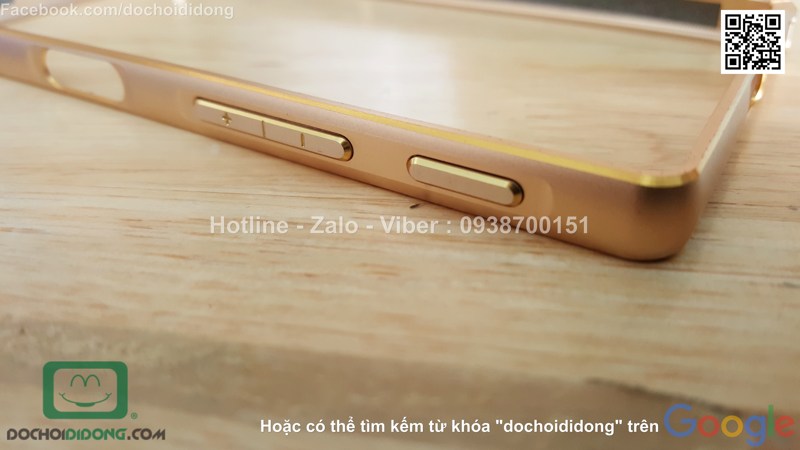 Ốp viền Sony Xperia Z5 nhôm phay chốt gài