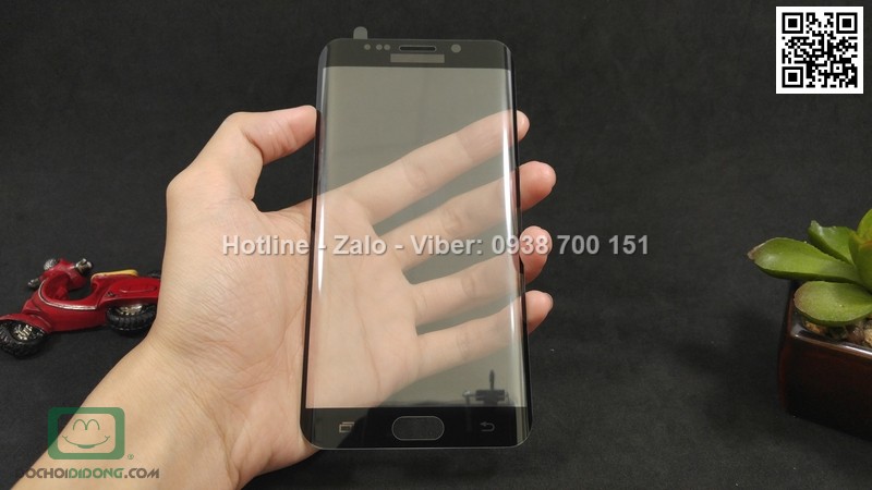 Miếng dán cường lực Samsung Galaxy S6 Edge Plus full màn hình 9H
