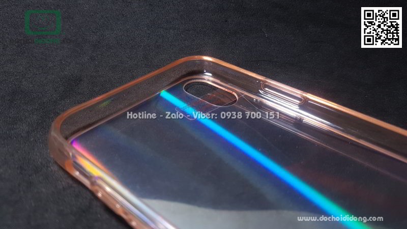 Ốp lưng iPhone XR Likgus Aurora lưng kính đổi màu