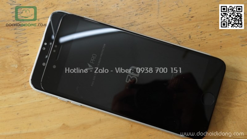 Miếng dán cường lực iPhone 8 Plus Benks V Pro full màn hình