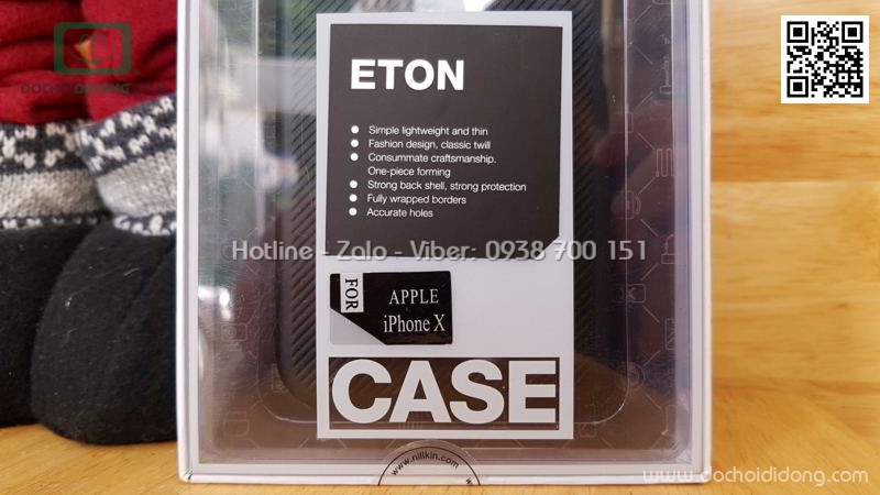 Ốp lưng iPhone X XS Nillkin Eton chống sốc