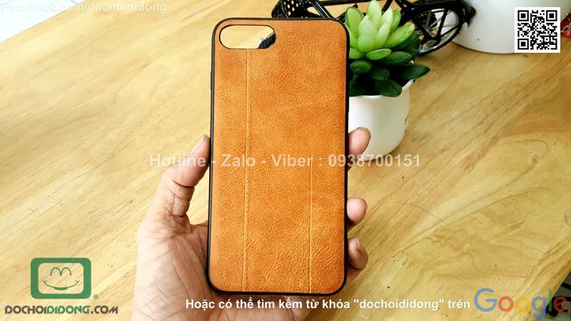 Ốp lưng iPhone 8 Plus Mean Love lưng da chống sốc