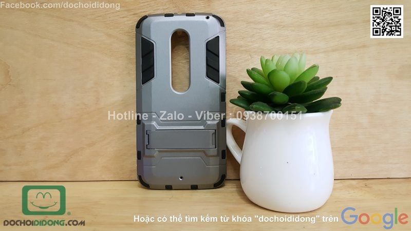 Ốp lưng Motorola Moto X Style Iron Man chống sốc có chống lưng