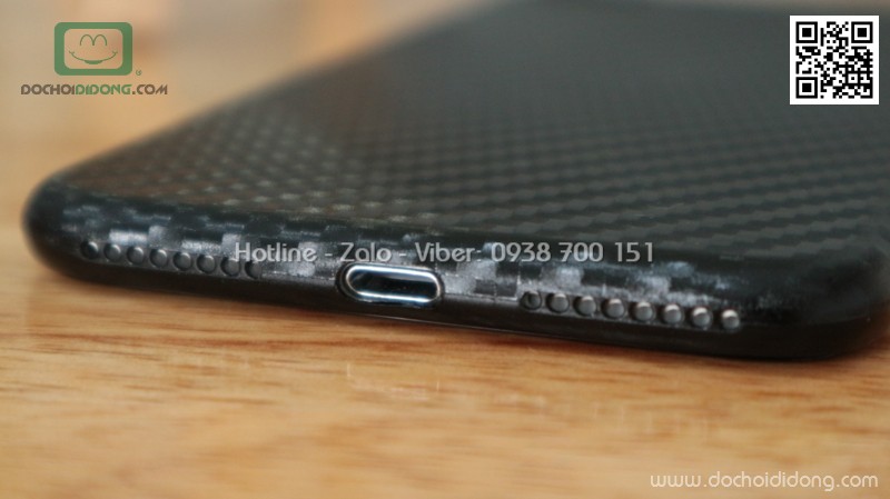 Ốp lưng iPhone 7 Plus iCan carbon siêu mỏng