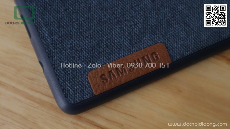 Ốp lưng Samsung Note 8 dẻo vân vải bố