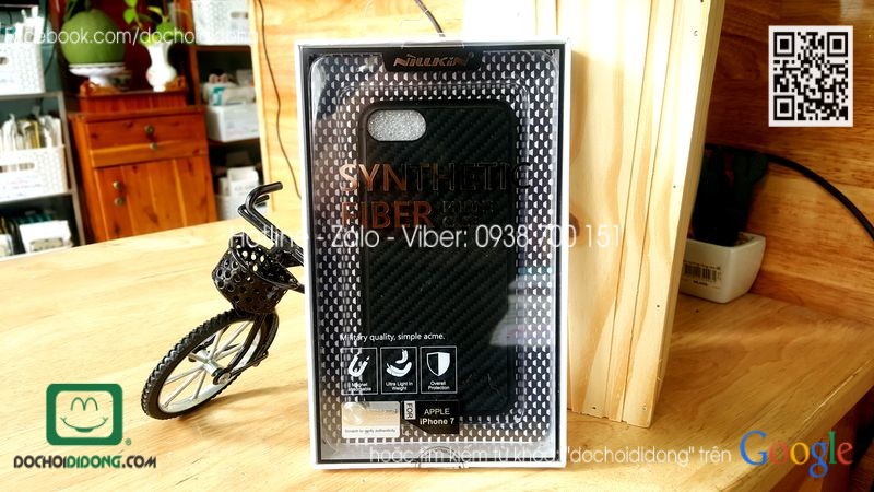 Ốp lưng iPhone 7 Nillkin carbon