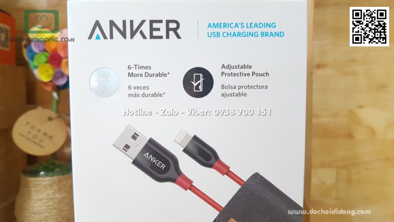 Cáp Lightning Anker Powerline+ 0.9m