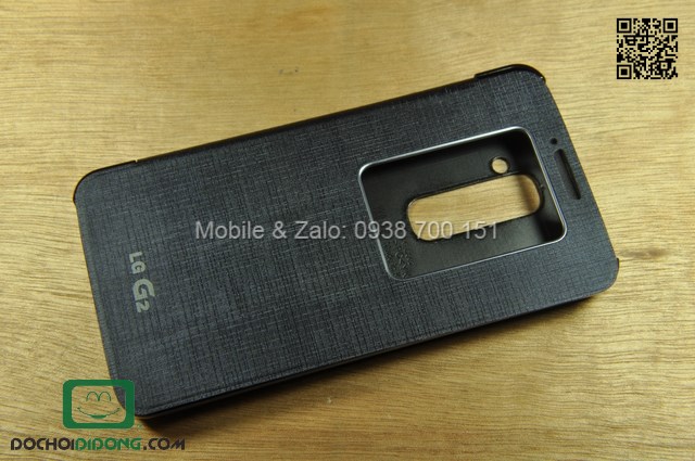 Bao da LG Optimus G2 D802 QuickWindow chính hãng