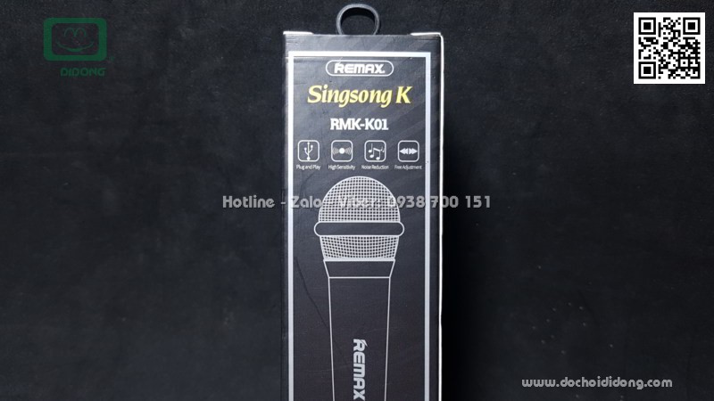 Micro karaoke Remax K01 cho điện thoại máy tính bảng và PC