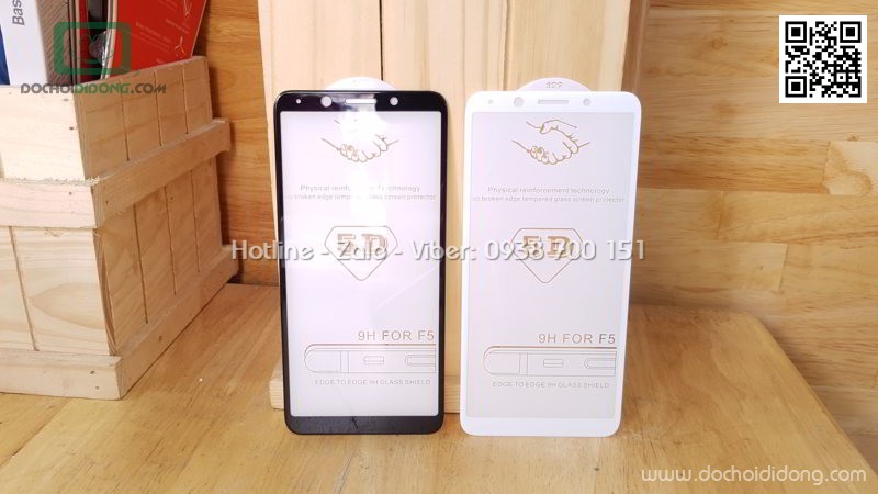 Miếng dán cường lực full màn hình Oppo F5 Zacase full keo