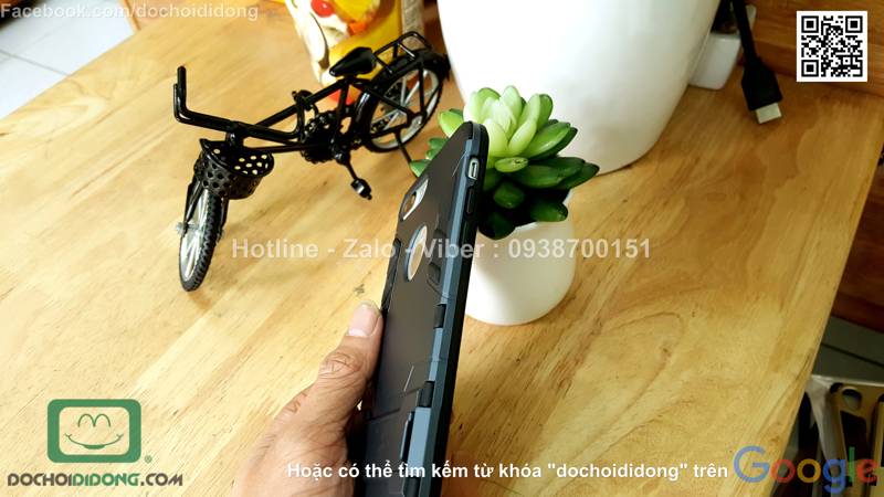 Ốp lưng iPhone 8 Plus Iron Man chống sốc có chống lưng