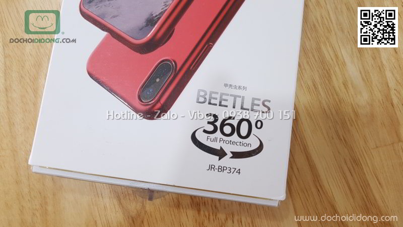 Ốp lưng iPhone X XS JOYROOM Beetles bảo vệ 360 độ