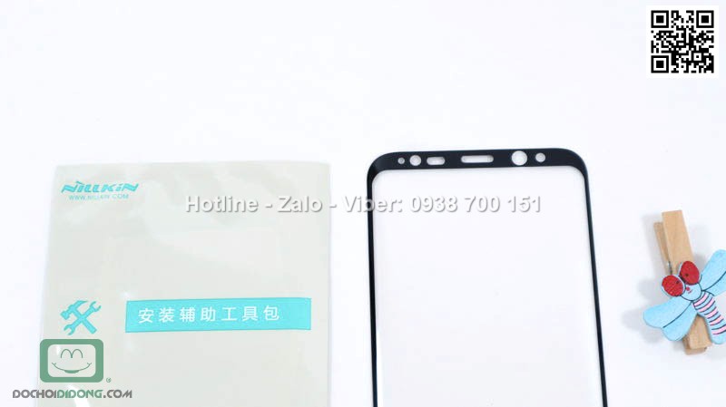 Miếng dán cường lực Samsung Galaxy S8 Plus Nillkin 3D CP Max full màn hình 9H