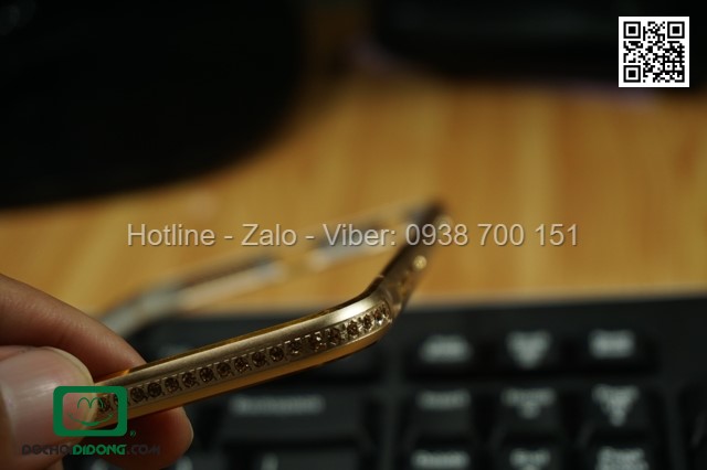Ốp viền iPhone 6 Plus đính đá cao cấp