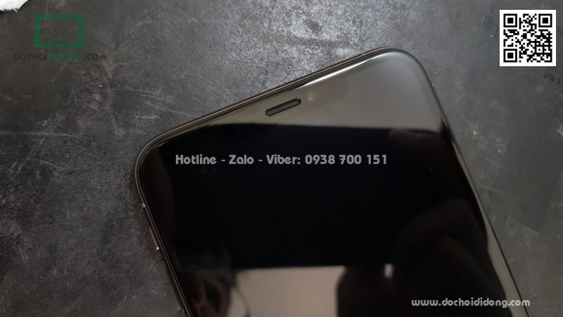 Miếng dán cường lực full màn hình iPhone XS Max Zacase 3D Elite