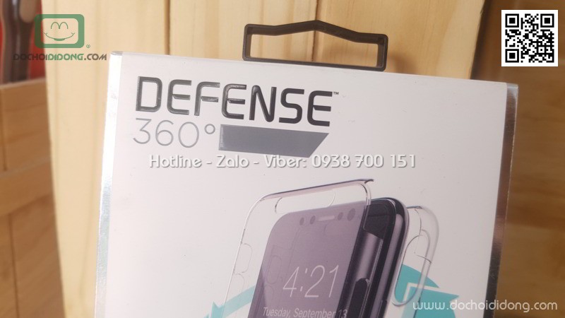 Ốp lưng iPhone X X-Doria Defense 360 độ