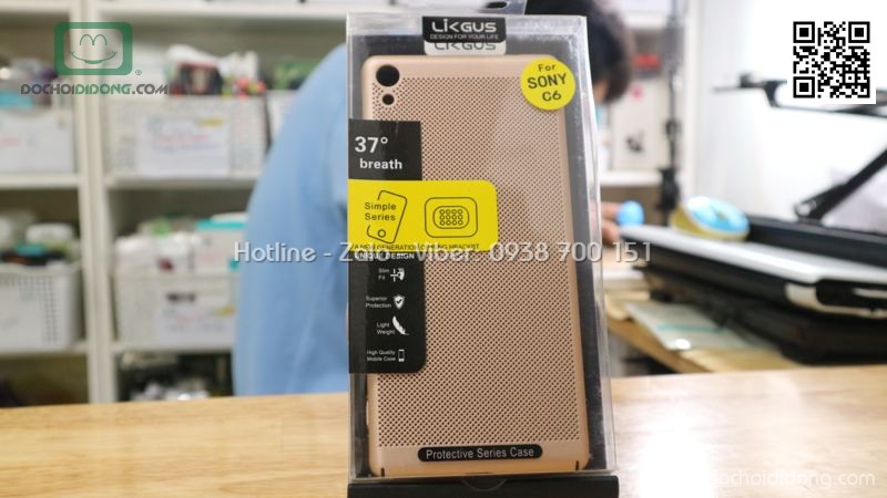 Ốp lưng Sony XA Ultra Likgus lưng lưới chống nóng