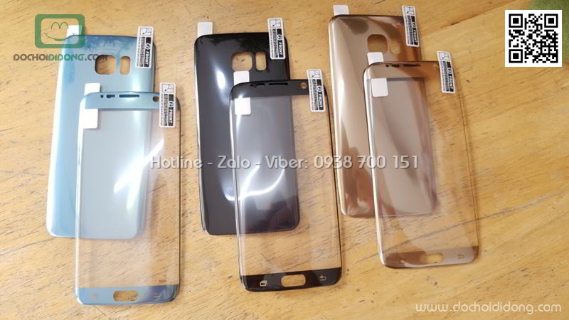 Miếng dán cường lực dẻo Samsung S7 Edge Zacase 3D kèm dán sau