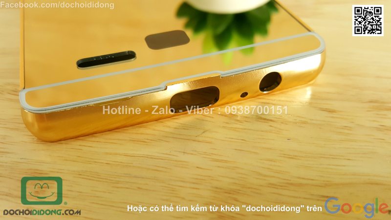 Ốp lưng LG G4 viền nhôm lưng tráng gương