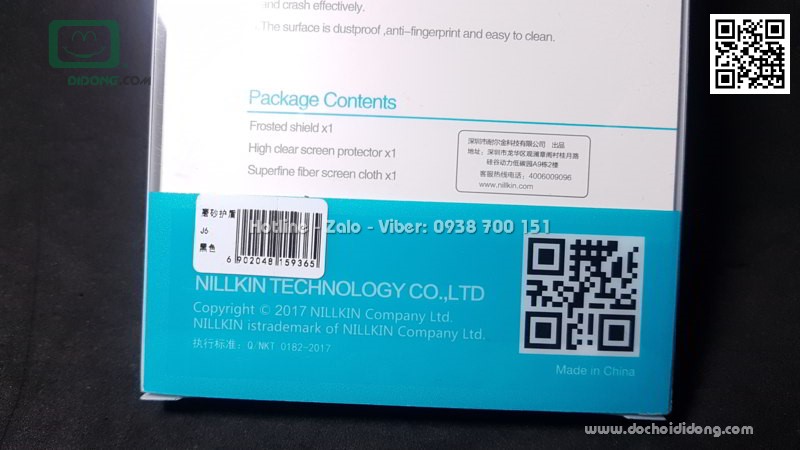 Ốp lưng Samsung J6 Nillkin vân sần