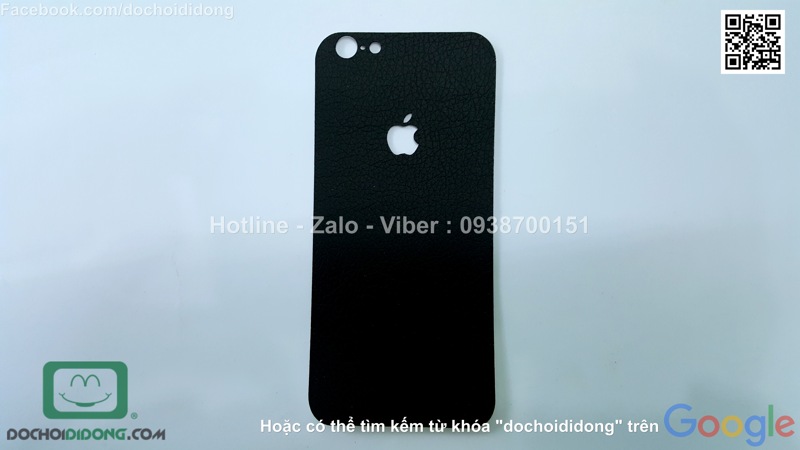 Miếng dán da mặt sau iPhone 6 6s iSen