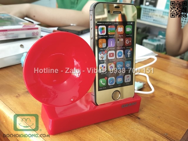 Dock sạc kiêm loa kèn iPhone 4 4S Ozaki iSuppli chính hãng