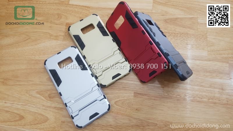 Ốp lưng Samsung Galaxy S8 Plus Iron Man chống sốc có chống lưng