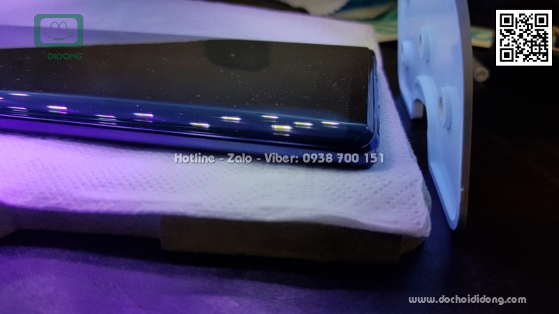 Miếng dán cường lực Samsung Note 9 Zacase trong suốt keo UV cao cấp