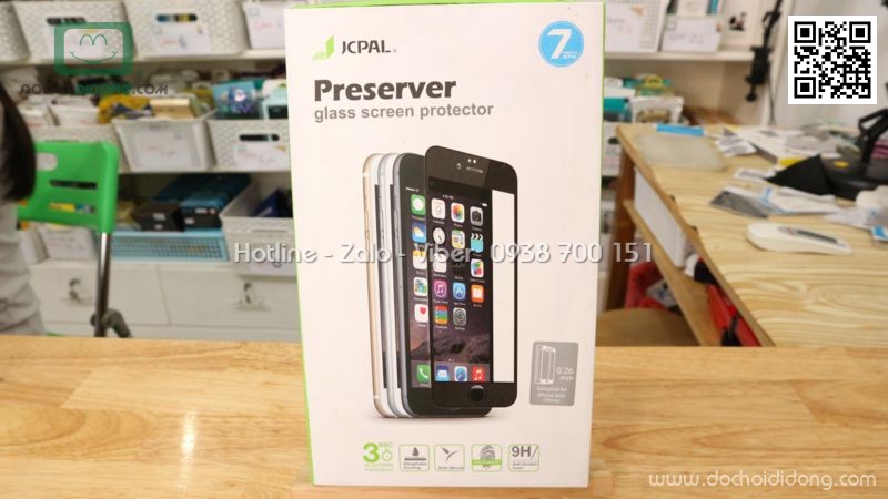 Miếng dán cường lực iPhone 6 6s Jcpal Presever chính hãng