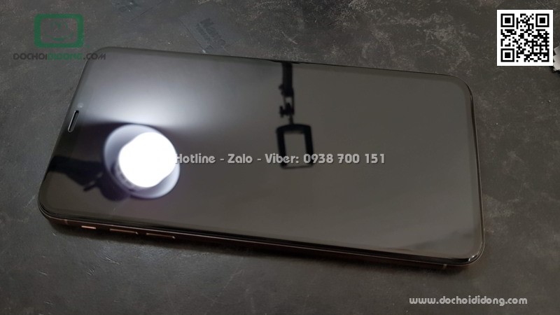 Miếng dán cường lực full màn hình iPhone XS Max Zacase 3D Elite