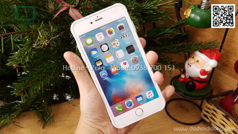 Ốp lưng iPhone 6 6S Plus Likgus lưng kính viền dẻo