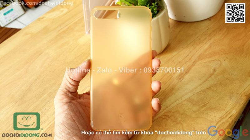 Ốp lưng iPhone 8 Plus Baseus Slim Case