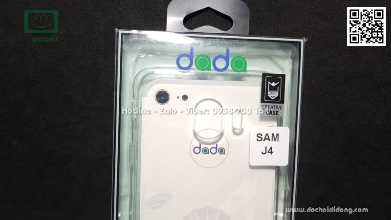 Ốp lưng Samsung J4 Dada dẻo trong siêu mỏng