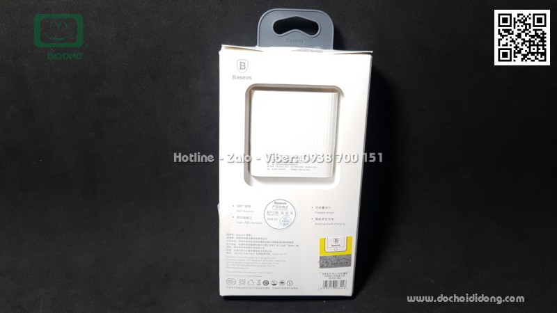 Dock sạc Baseus Transun Dual-U 2.4A 2 cổng