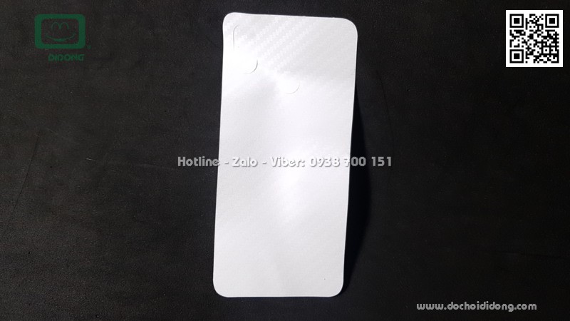 Miếng dán mặt lưng Xiaomi Mi 8 SE vân carbon