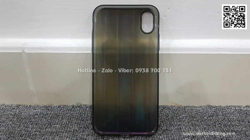 Ốp lưng iPhone XR Baseus Aurora lưng nhám đổi màu