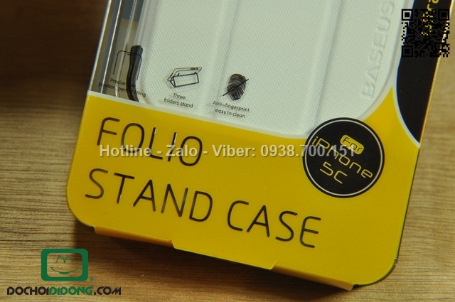 Bao da iPhone 5C Baseus Folio Stand Case