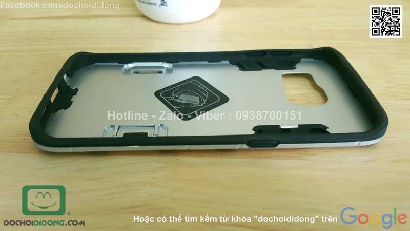 Ốp lưng Samsung Galaxy S7 Edge Iron Man chống sốc có chống lưng