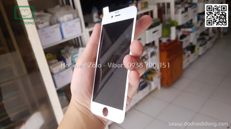 Miếng dán cường lực chống nhìn trộm iPhone 6 6S Baseus full màn hình