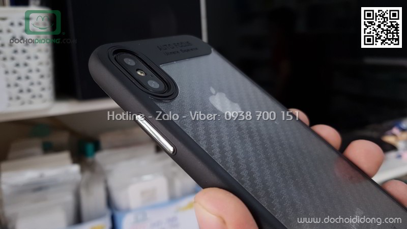 Ốp lưng iPhone X Zacase dẻo trong viền màu