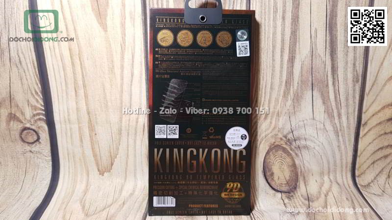 Dán cường lực iPhone 7 8 Plus KingKong hộp sắt chính hãng