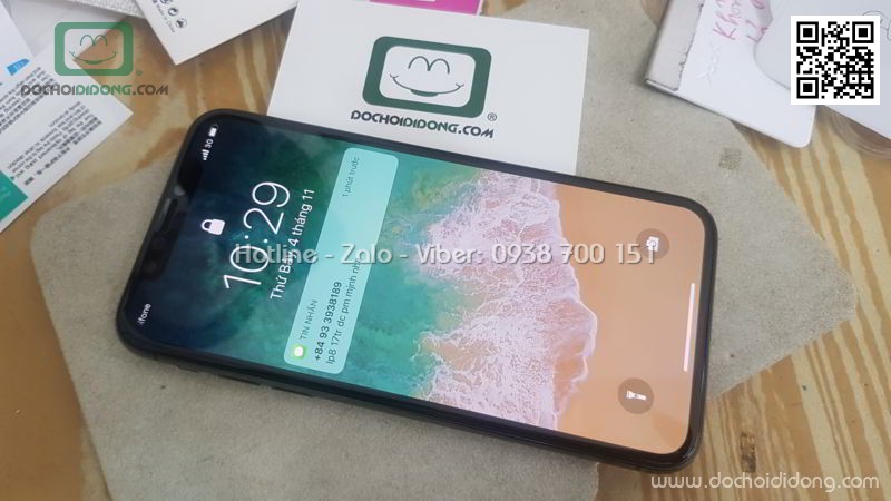 Miếng dán cường lực iPhone X XS 5D full màn hình