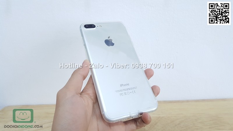 Ốp lưng iPhone 8 Plus Ou dẻo trong siêu mỏng
