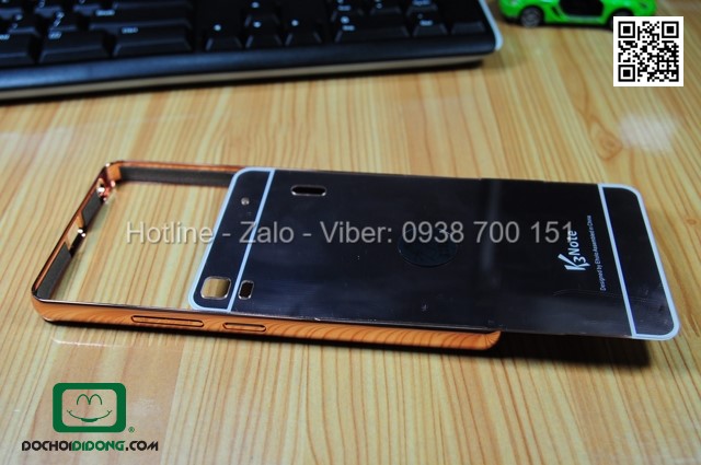 Ốp lưng Lenovo A7000 K3 Note viền nhôm lưng tráng thủy