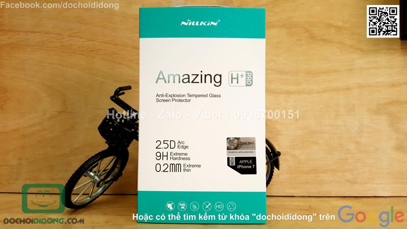 Miếng dán cường lực iPhone 7 Nillkin Amazing H+ Pro