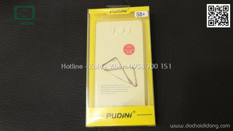 Ốp lưng Samsung S8 Plus Pudini dẻo trong