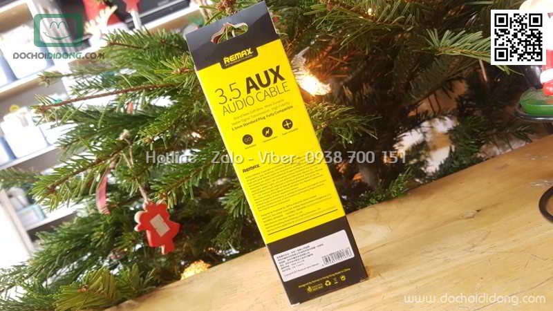 Cáp âm thanh Remax RL-L100 AUX Jack 3.5 2 đầu